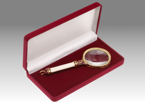 D 272 - LBK 45 P - Baroque magnifying glass 45 mm in cases